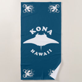 Toalha De Praia Manta Ray Diving em Kona, Havaí