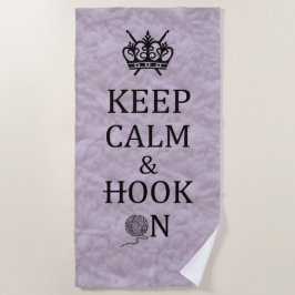 Toalha De Praia Manter Gancho Calmo Em Artesanatos De Crochet