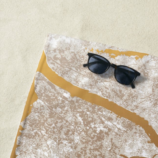 Toalha De Praia Mapa de Árvores 1 (In Situ)