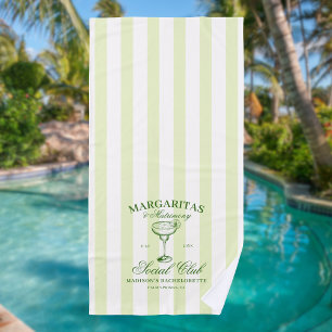 Toalha De Praia Margaritas e Matrimony Bachelorette
