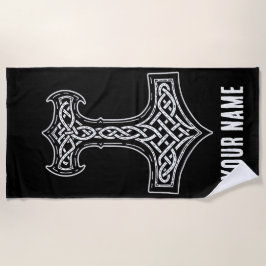 Toalha De Praia Martelo de Thor Mjolnir Nó