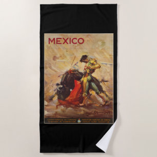 Toalha De Praia Matador de Combate a Touro do México viagens vinta