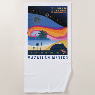 Toalha De Praia Mazatlan Eclipse Beach Towel