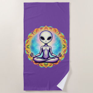 Toalha De Praia Meditação Galáctica