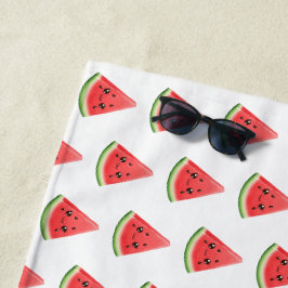 Toalha De Praia Melancia Personalizada Diversão Fruta de Verão