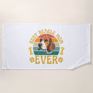 Toalha De Praia Melhor Mãe de Beagle de Todos os Tempos, Cachorro