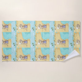 Toalha De Praia menina de praia