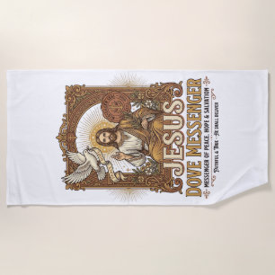 Toalha De Praia Mensageiro Jesus Pombo Jesus Pombo Mensageiro Cris