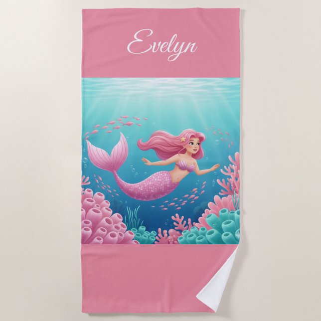 Toalha De Praia Mermaid Beach Towel (Frente)