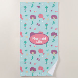Toalha De Praia Mermaid Life Beach Towel