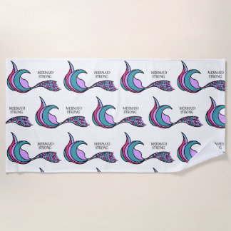 Toalha De Praia Mermaid Strong Smermaid Tail Beach Towel