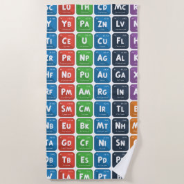 Toalha De Praia Mesa periódica dos elementos 3