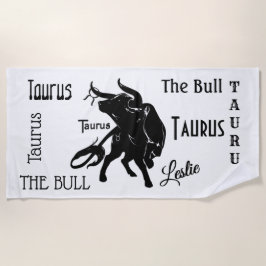 Toalha De Praia Mighty Taurus, o Bull Zodiac
