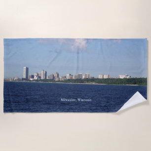 Toalha De Praia Milwaukee Skyline Beach towel