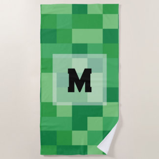 Toalha De Praia Minecraft Monogram Towel