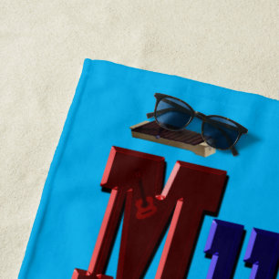 Toalha De Praia Minha Vida É Música, Beach Towel