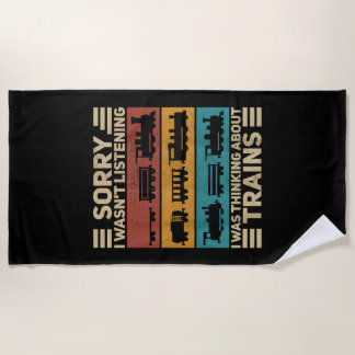 Toalha De Praia Modelo F De Condutor Ferroviário F Do Comboio Do V