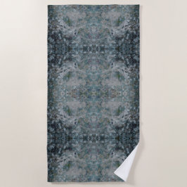 Toalha De Praia Moderno De Uma Arte Abstrato De Tipo Em Um Humor