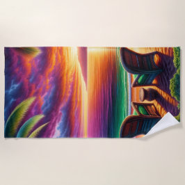 Toalha De Praia Modo de exibição Sunset