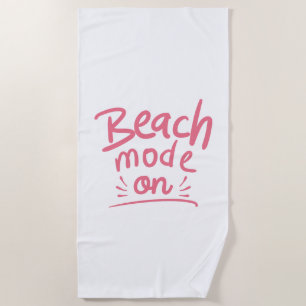 Toalha De Praia Modo Praia Ativado