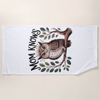 Toalha De Praia Mom Knows