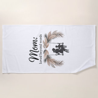 Toalha De Praia Mom Loved Beyond Words