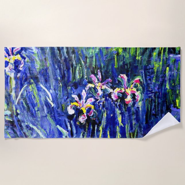 Toalha De Praia Monet - Irrises (Frente)