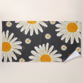 Toalha De Praia Monograma - Camomiles Minimalista