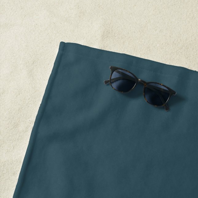 Toalha de Praia | Monograma Simples Moderno (In Situ)