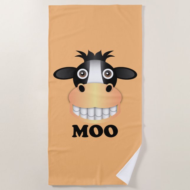 Toalha De Praia Moo - Beach Towel (Frente)