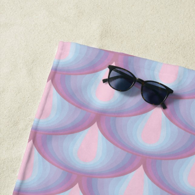Toalha De Praia Moonstone Scales Beach Towel (In Situ)