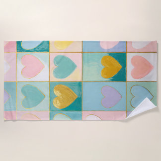 Toalha De Praia Mosaic of Affection