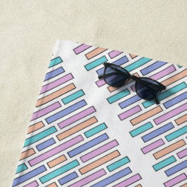 Toalha De Praia Mosaico Pastel Bricks
