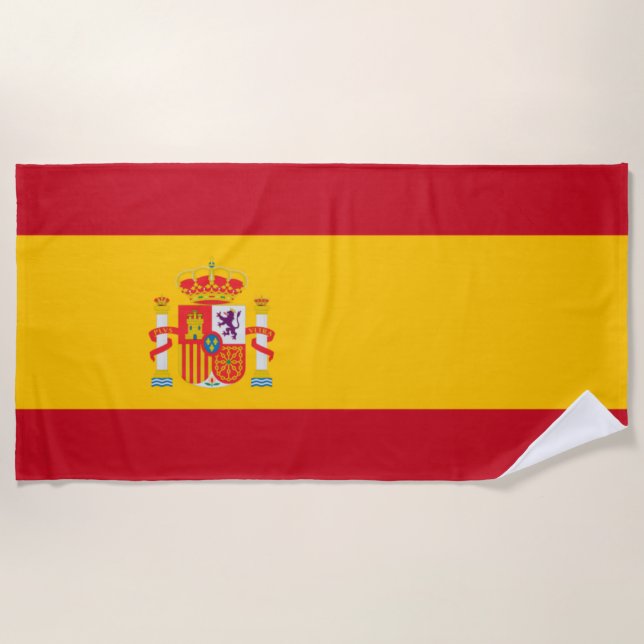 Toalha De Praia Mostre suas cores - Espanha (Frente)