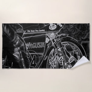 Toalha De Praia Motocicleta 1 btcn