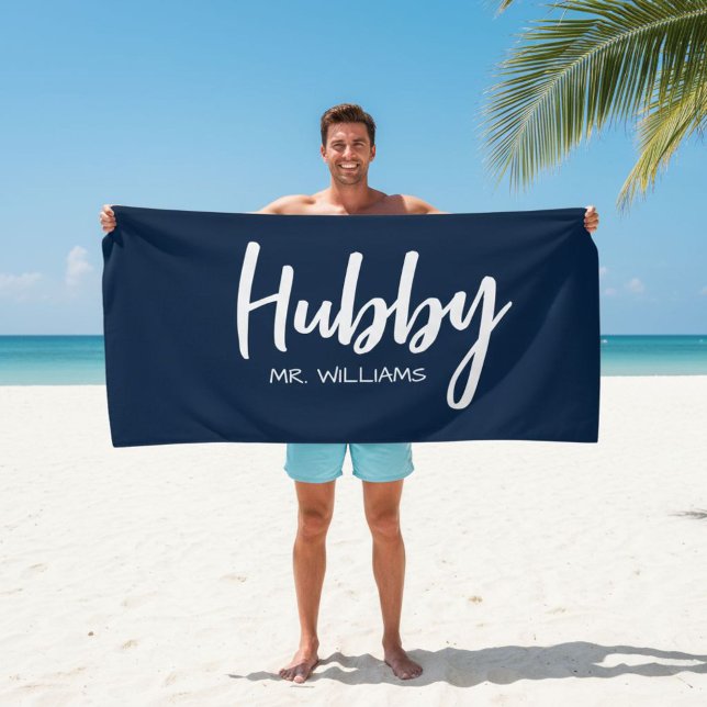 Toalha De Praia Mr or Mrs Beach Personalized Beach Towels (Criador carregado)