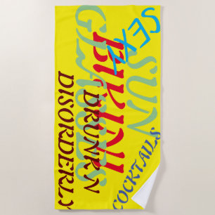 Toalha De Praia Murugi Beach e Piscina Funky Beach Towel