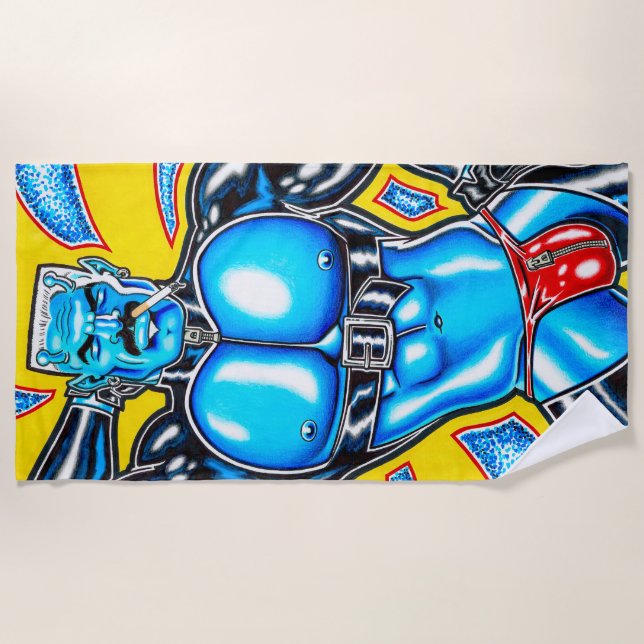 Toalha De Praia Musclemen de Mars Beach Towel (Frente)