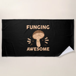 Toalha De Praia Mushroom Hunter Funginf Awesome