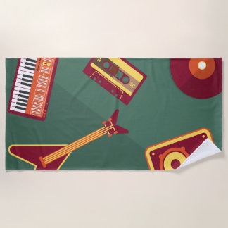 Toalha De Praia Música retrô