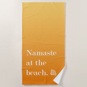 Toalha De Praia Namaste Na Praia