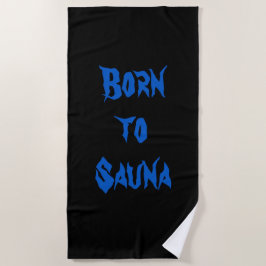 Toalha De Praia Nascer de Sauna Beach Towel (Preto)