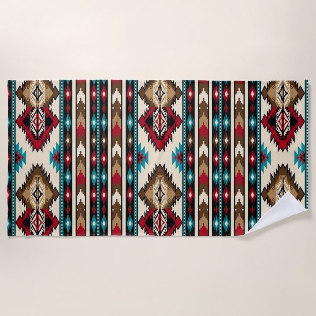Toalha De Praia Native American Beach Towel (Frente)