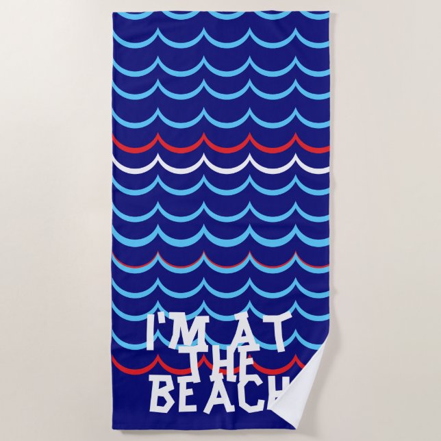 Toalha de praia náutica (Frente)