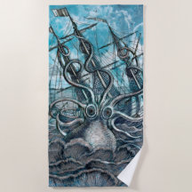 Navio gigante Octopus Blue Sea Monster