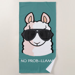 Toalha De Praia Nenhum Prob-Lama