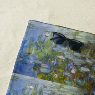 Toalha De Praia Nenúfares de Claude Monet 1915 Arte Impressionista