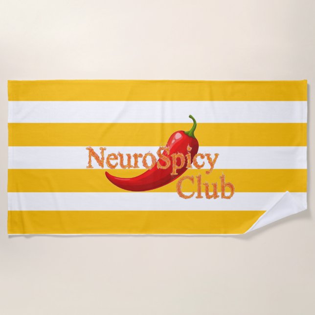 Toalha de Praia Neurospicy (Frente)