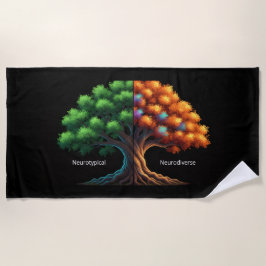 Toalha De Praia Neurotypical vs. Neurodiverse