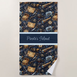 Toalha De Praia Niedliches Piraten Abenteuer Muster Badhandtuch S